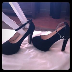 Sexy Black platform High Heels